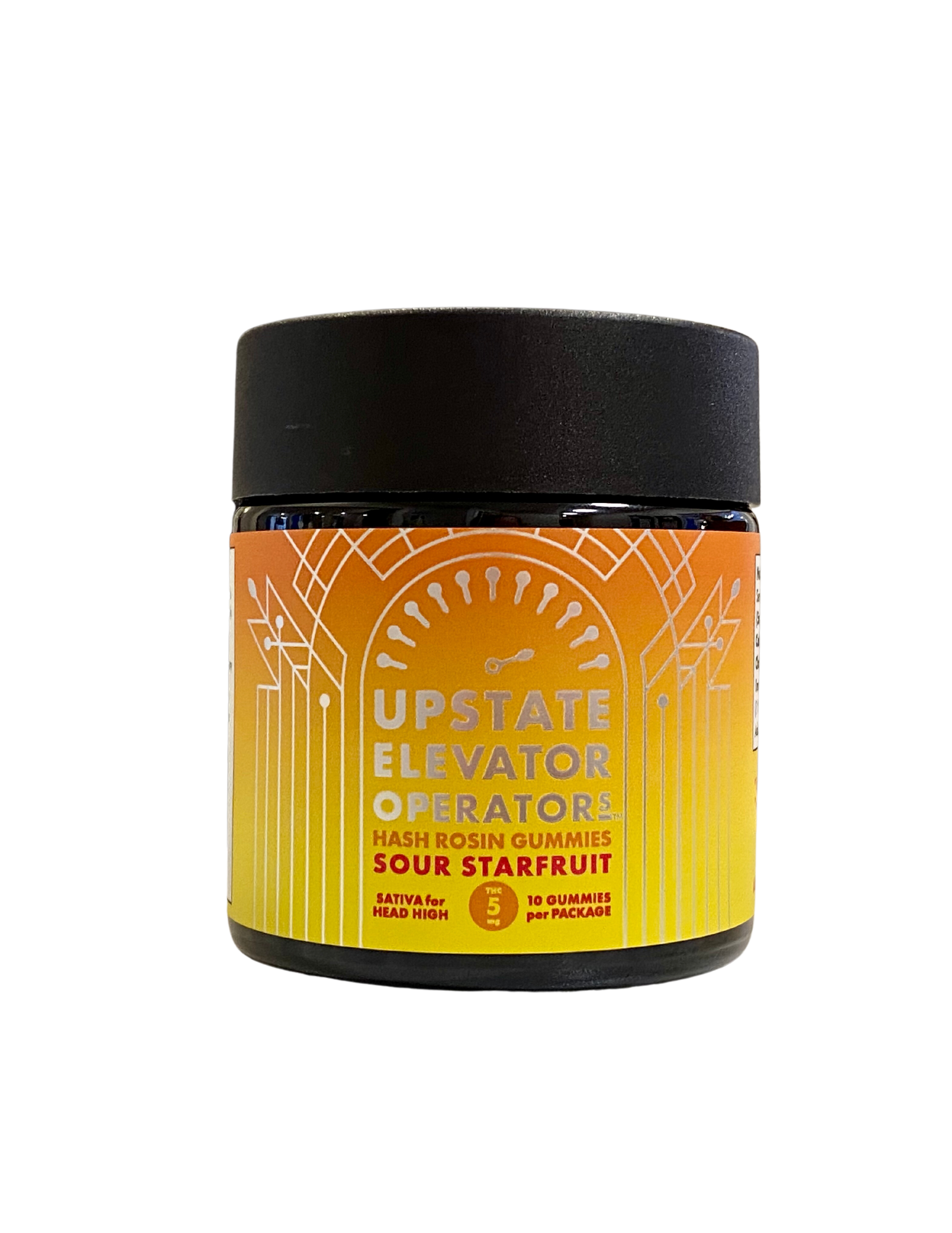 Photograph of product: 5MG TH-oui | 10PK Live Rosin Sour Starfruit Gummies