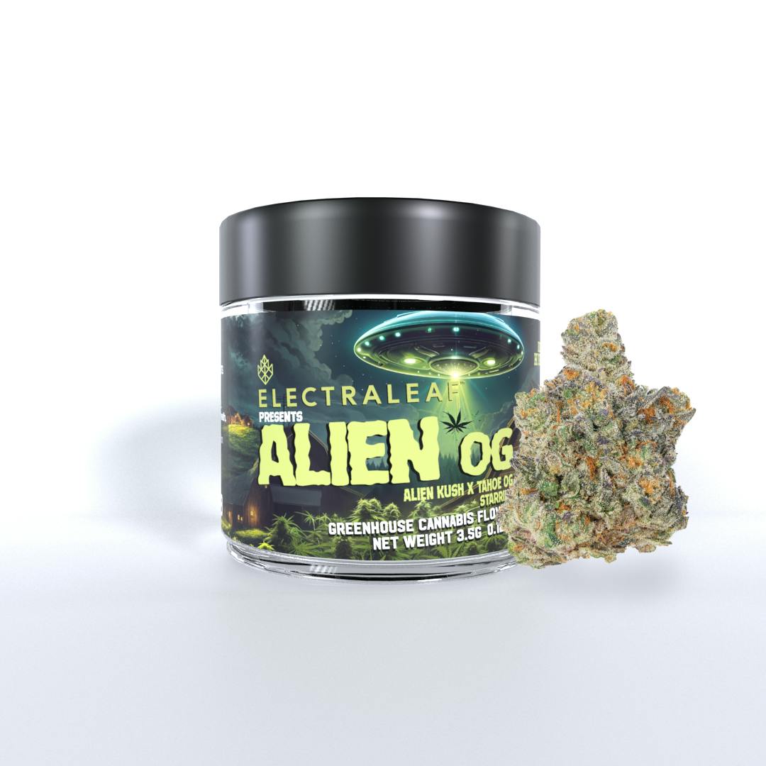 Photograph of product: Alien OG- ELECTRALEAF- Flower - 3.5g