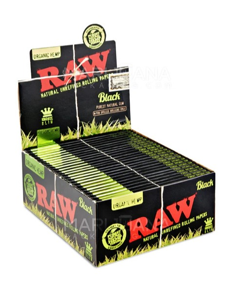Photograph of product: Rolling Papers | King Size | Raw Black Organic