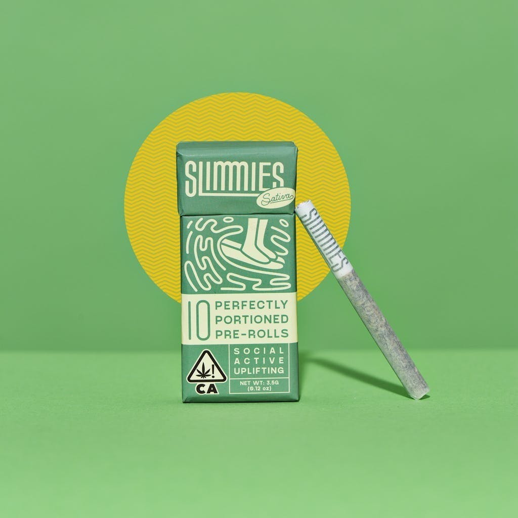 Photograph of product: Slimmies Mango Haze Joints 10pk Oui'd ( 3.5g Indoor Flwr )