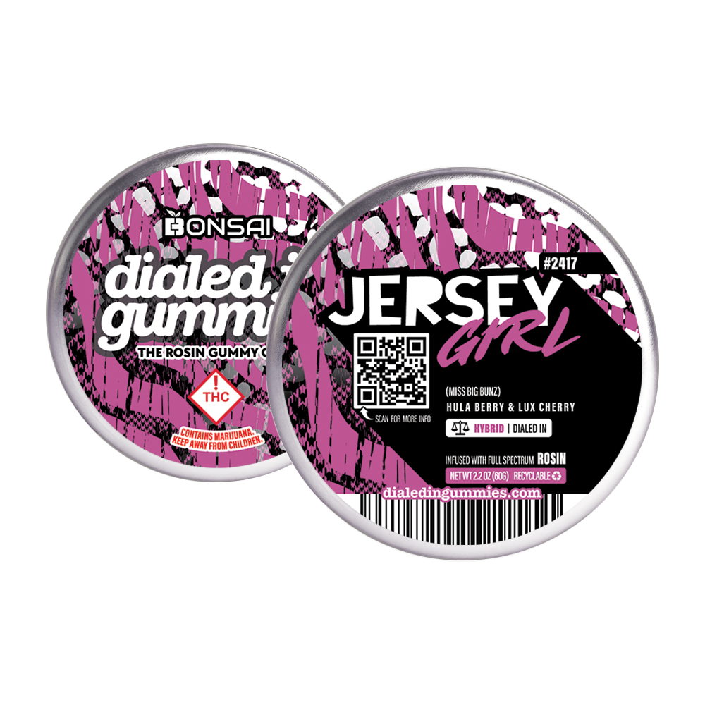 Photograph of product: Dialed-In - (H) - Jersey Girl Gummies - Batch 2417