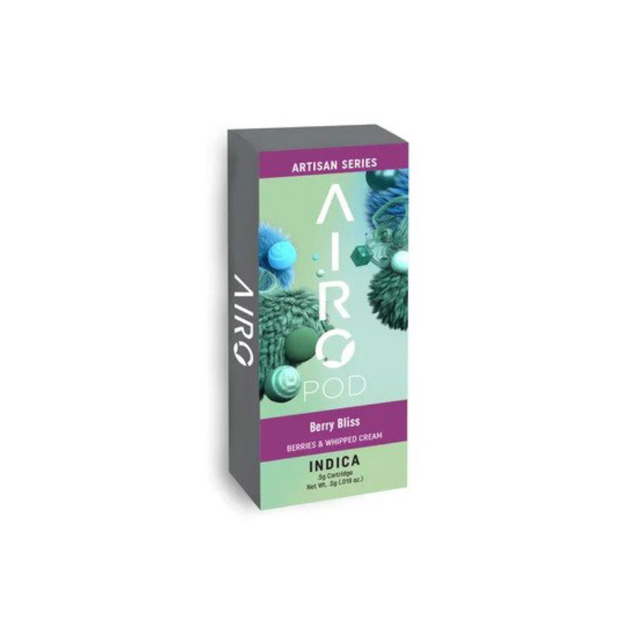 Photograph of product: AiroPro - 1000mg Artisan Cartridge (I) - Berry Bliss (Berries and Whipped Cream)