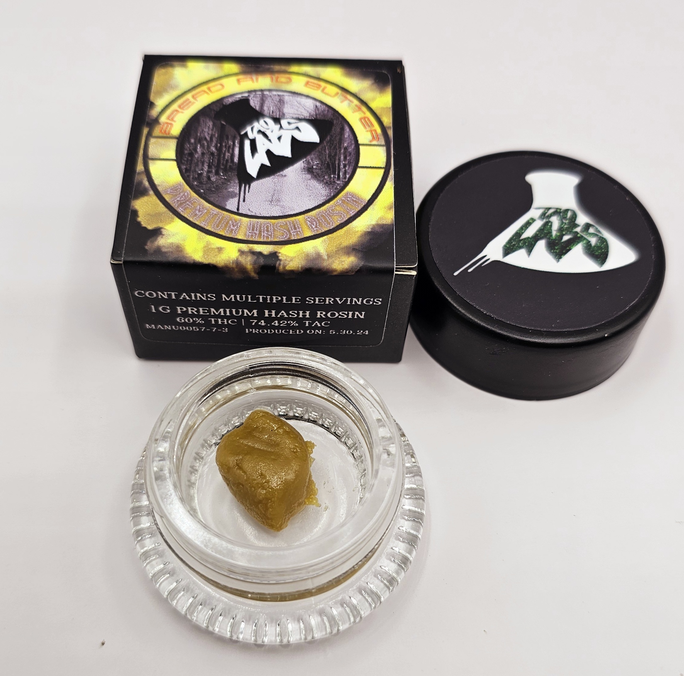 Photograph of product: Rosin: Banana Slurricane Mintz