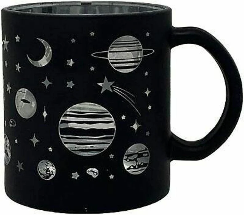 Photograph of product: 16oz Glass Space Coffee Mug
