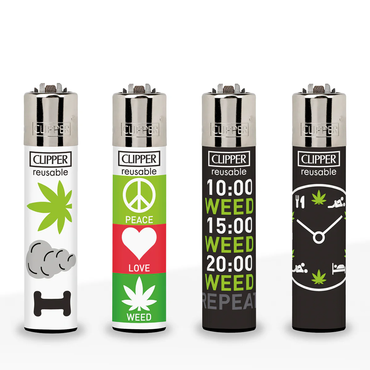 Photograph of product: Clipper  Leaf O'Clock Lighters
