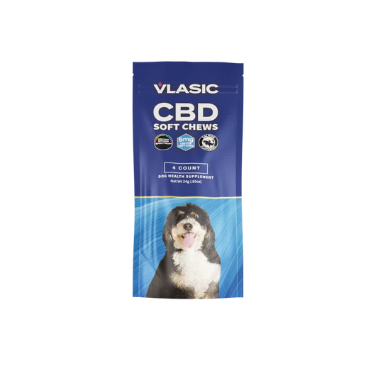 Photograph of product: VLASIC - CBD DOG CHEWS SALMON 4PK 20MG