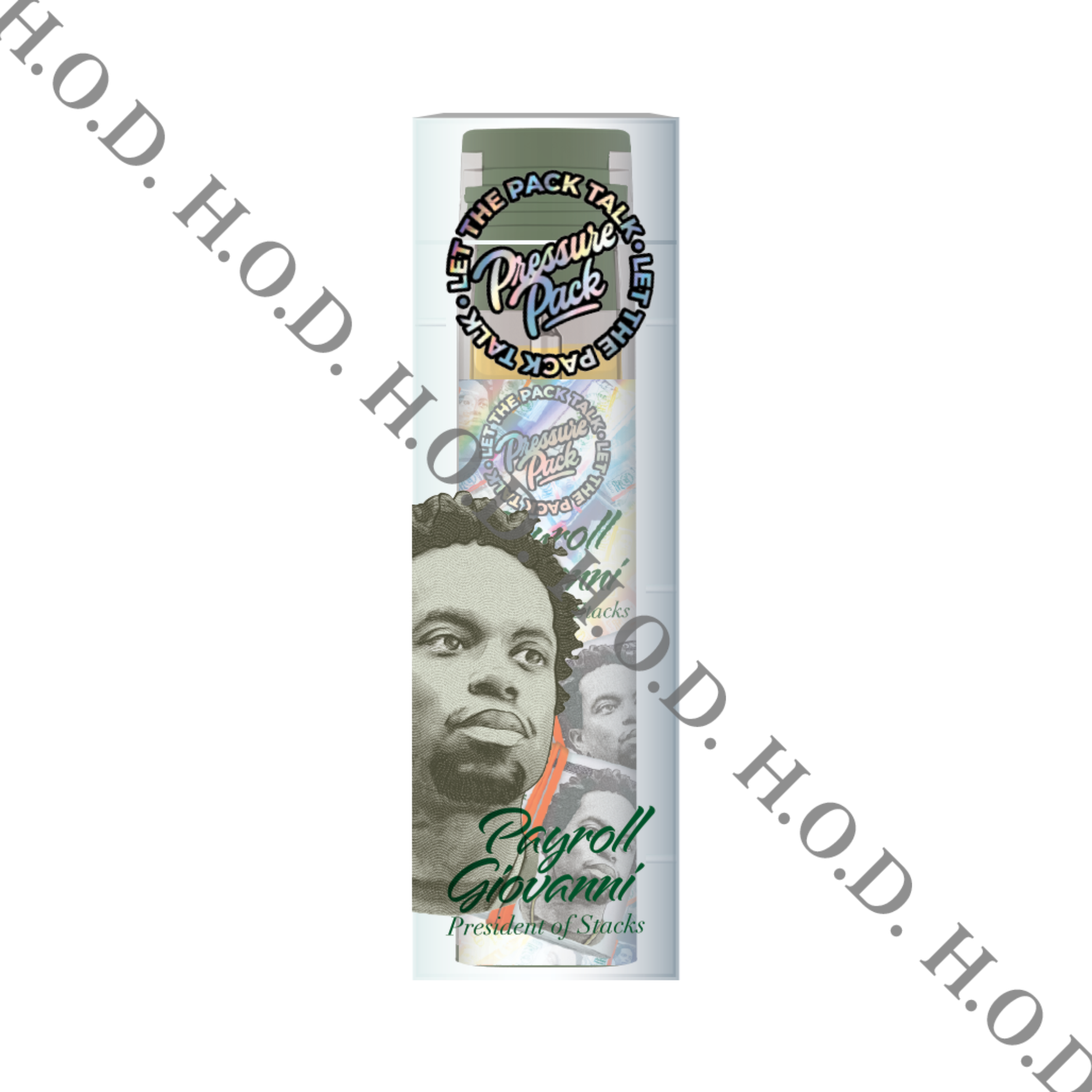 Photograph of product: Pressure Pack x Payroll Giovanni Gelato 41 au chocolat Rosin Disposable .5g