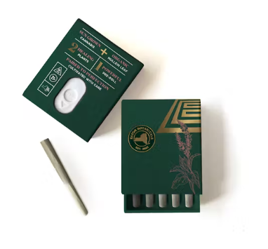 Photograph of product: Eaton Botanicals | Little Pandas Tropical Cooler x Cherry Lime Reserve | .35g 5pk Pre-rolls Hybrid
