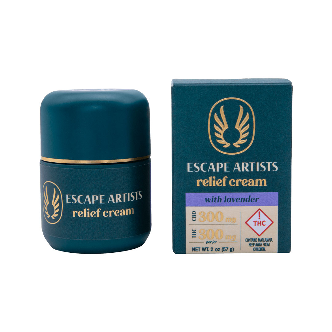 Photograph of Product: Escape Artists | Relief Cream | Lavender 2:1:2 (400mg/200mg/400mg)
