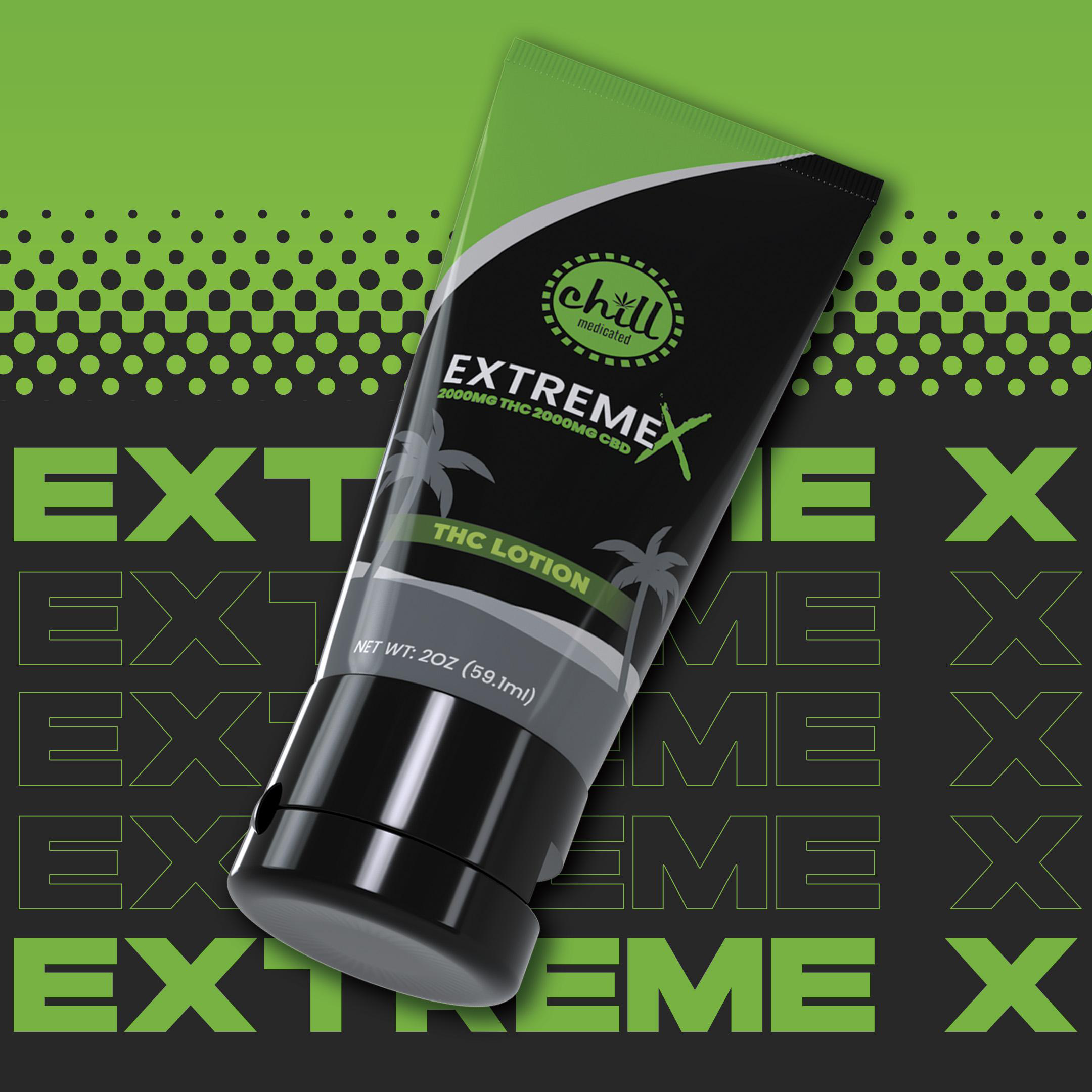 Photograph of product: Chill Medicated - EXTREME X Body Lotion - 2000mgTH-oui:2000mgCBD