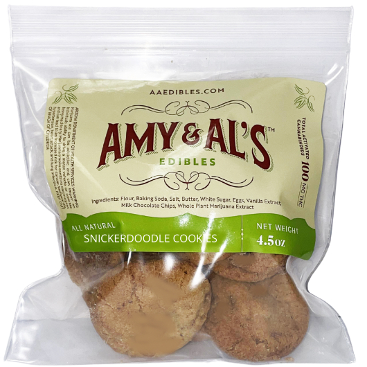 Photograph of Product: Amy & Al's Snickerdoodle Cookies (10x10mg) 100mg