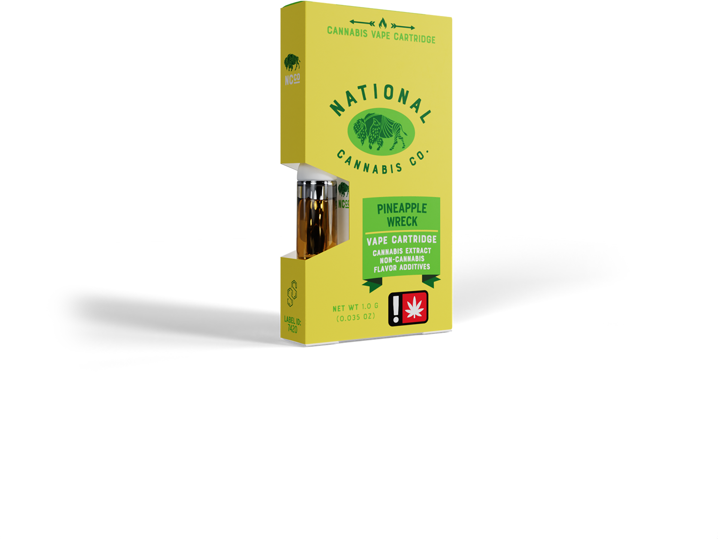 Photograph of product: National Oui'd Co. | Botanical Flavored Cartridge | Pineapple Wreck