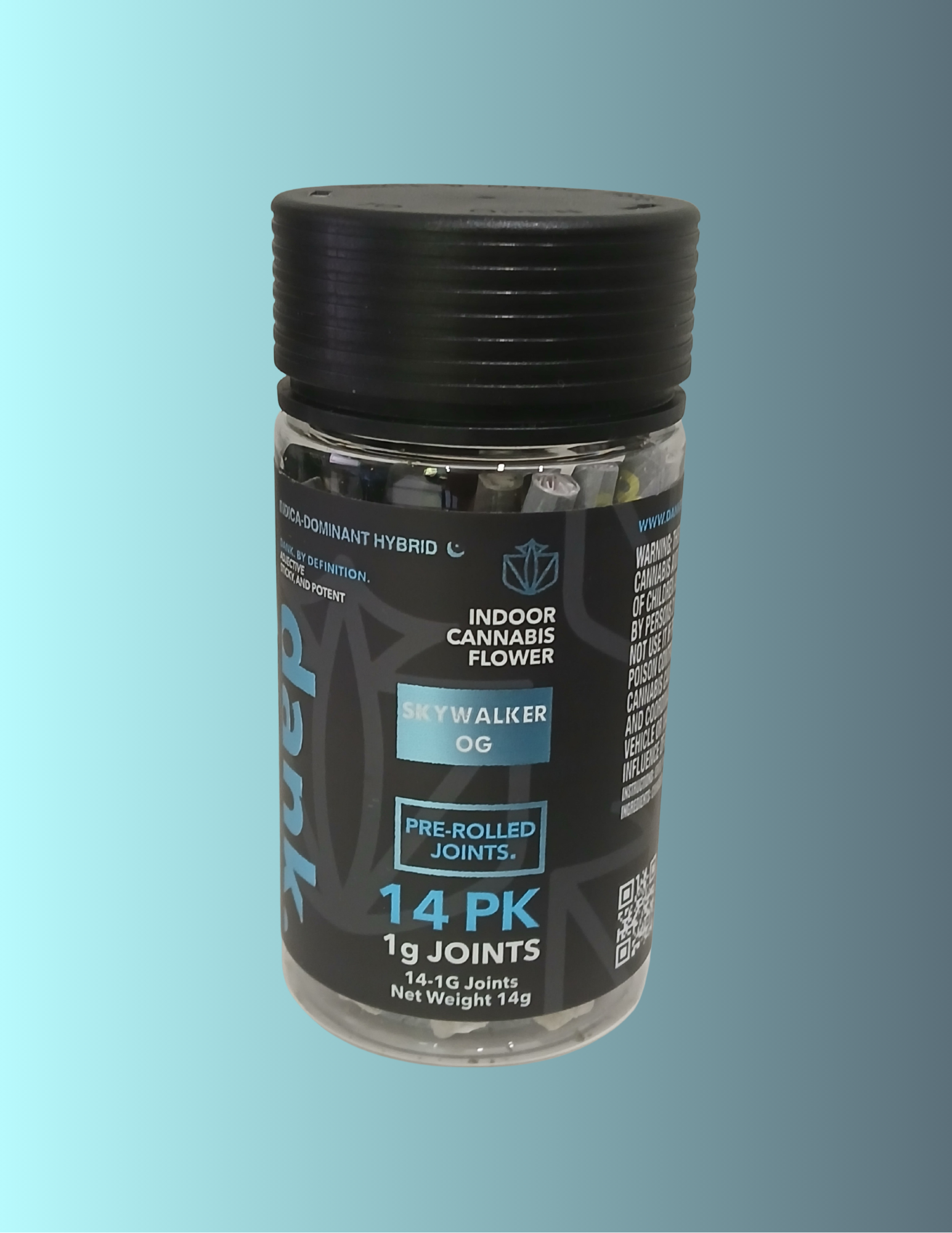 Photograph of product: Dank | 14pk | 1g Prerolls | Skywalker OG