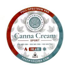 Photograph of product: Canna Cream Sport 1:1:1 Body Balm | 2oz | Treeworks
