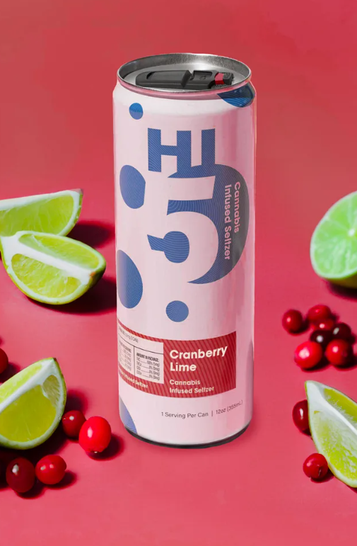 Photograph of product: Seltzer | Cranberry Lime | 100mg Per Can | 4pk