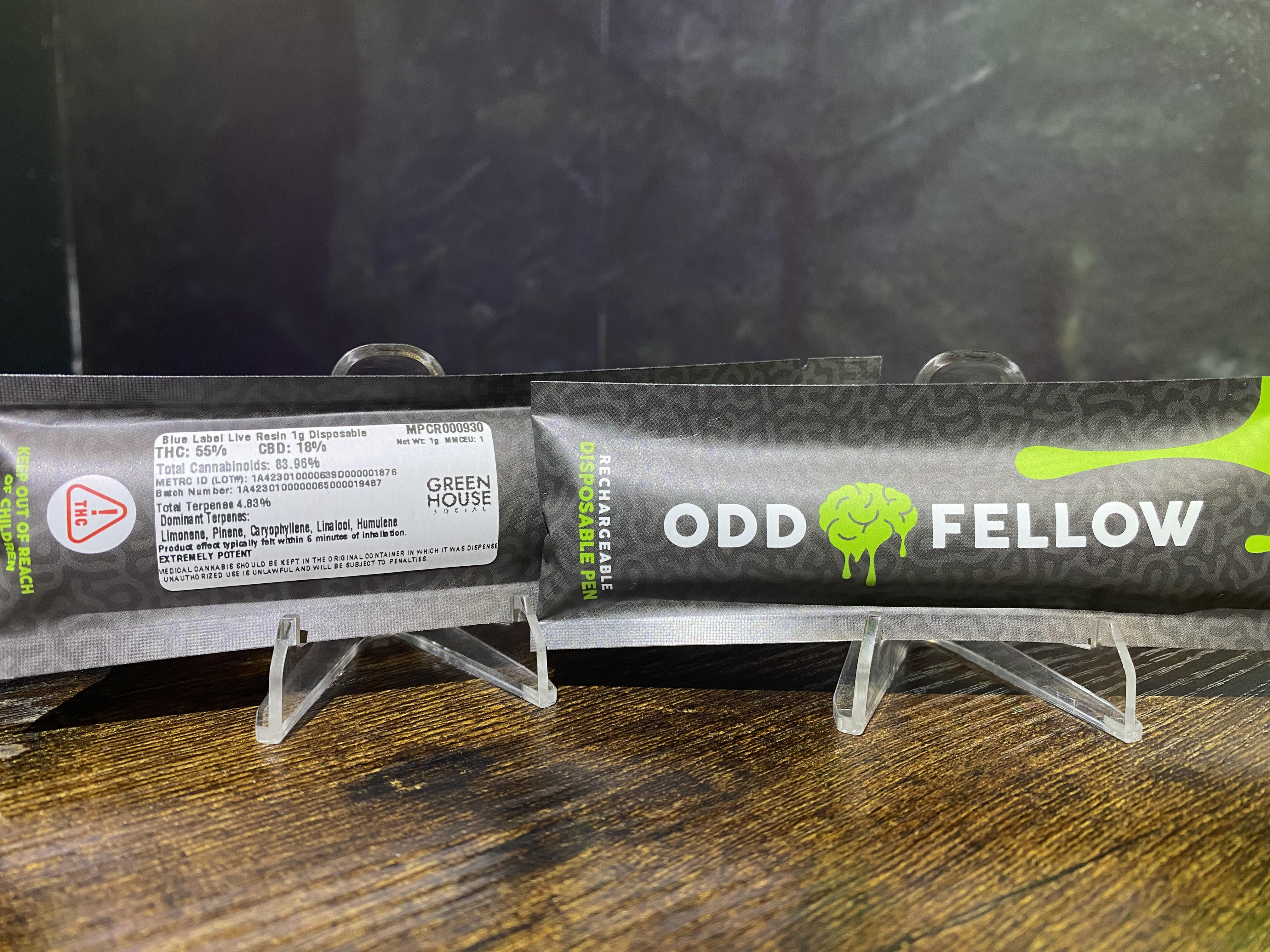 Photograph of product: Blue Label Live Res Cart | Oddfellow