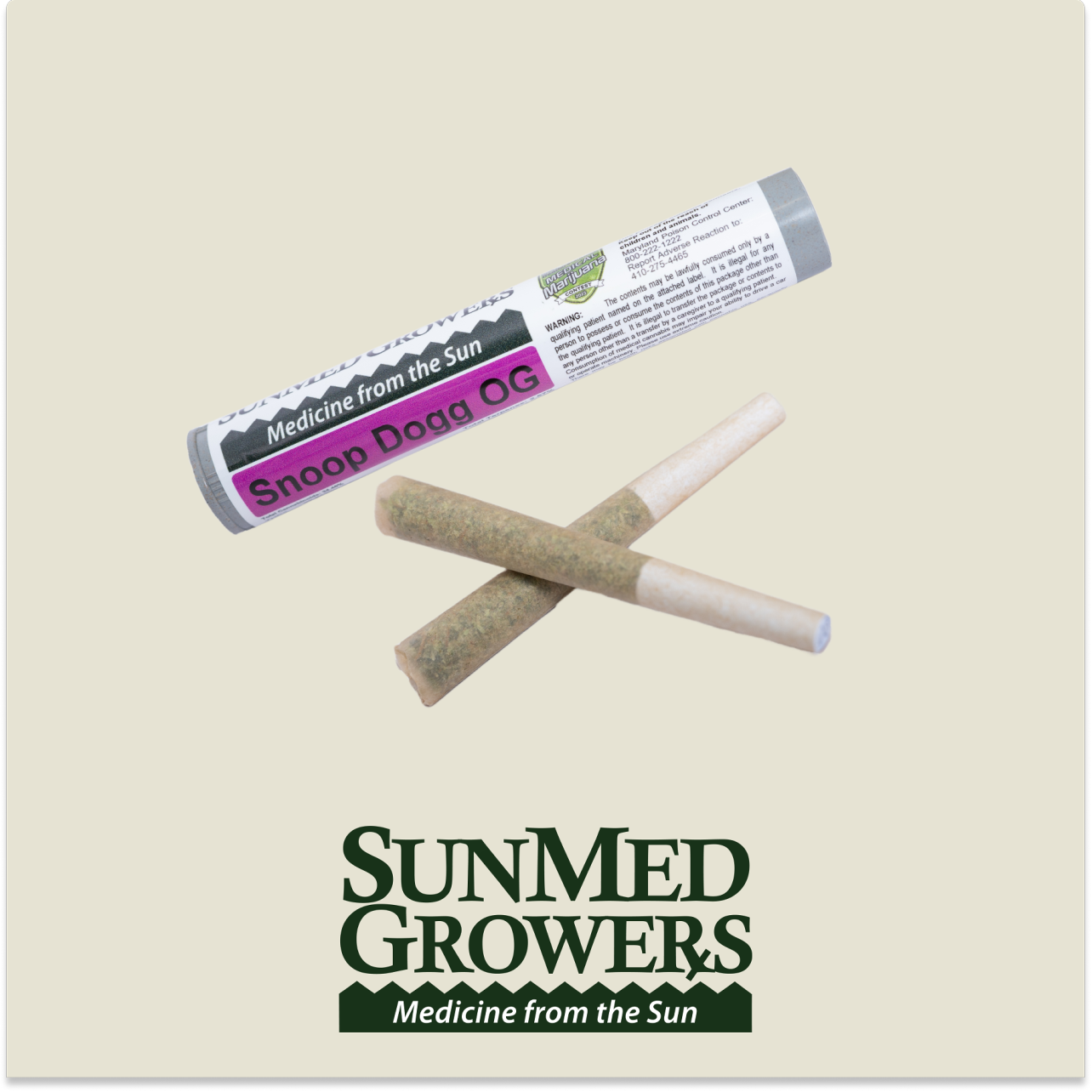 Photograph of product: SDG OG (Snoop Dogg OG) Pre-Rolls | 2 x