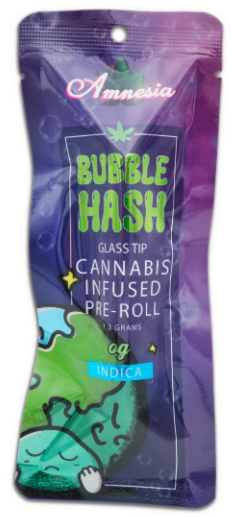 Photograph of product: Amnesia - OG - 1.3g Bubble au chocolat Infused Preroll