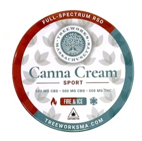 Photograph of product: Sport Canna Cream 1:1 500mg Topical Treeworks