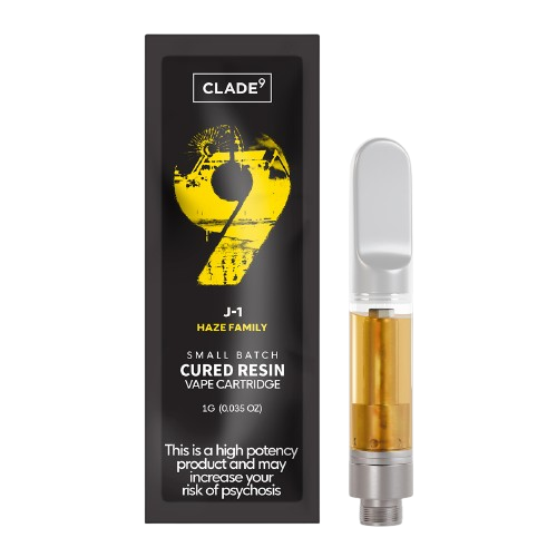 Photograph of product: Clade 9 | J1 | Cured Resin Vape Cart