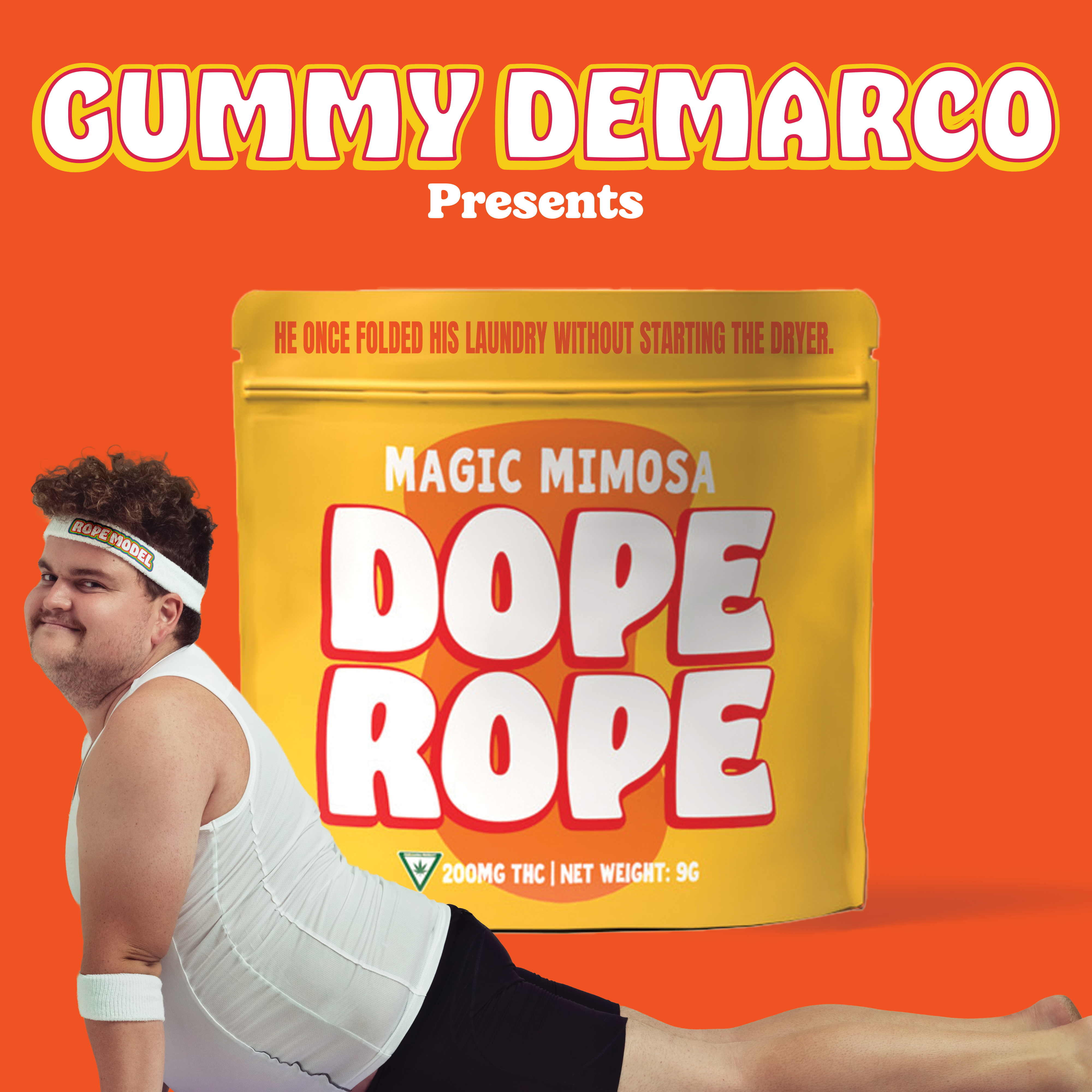 Photograph of product: DOPE ROPE | Magic Mimosa | 200MG | Premium Gummy Rope