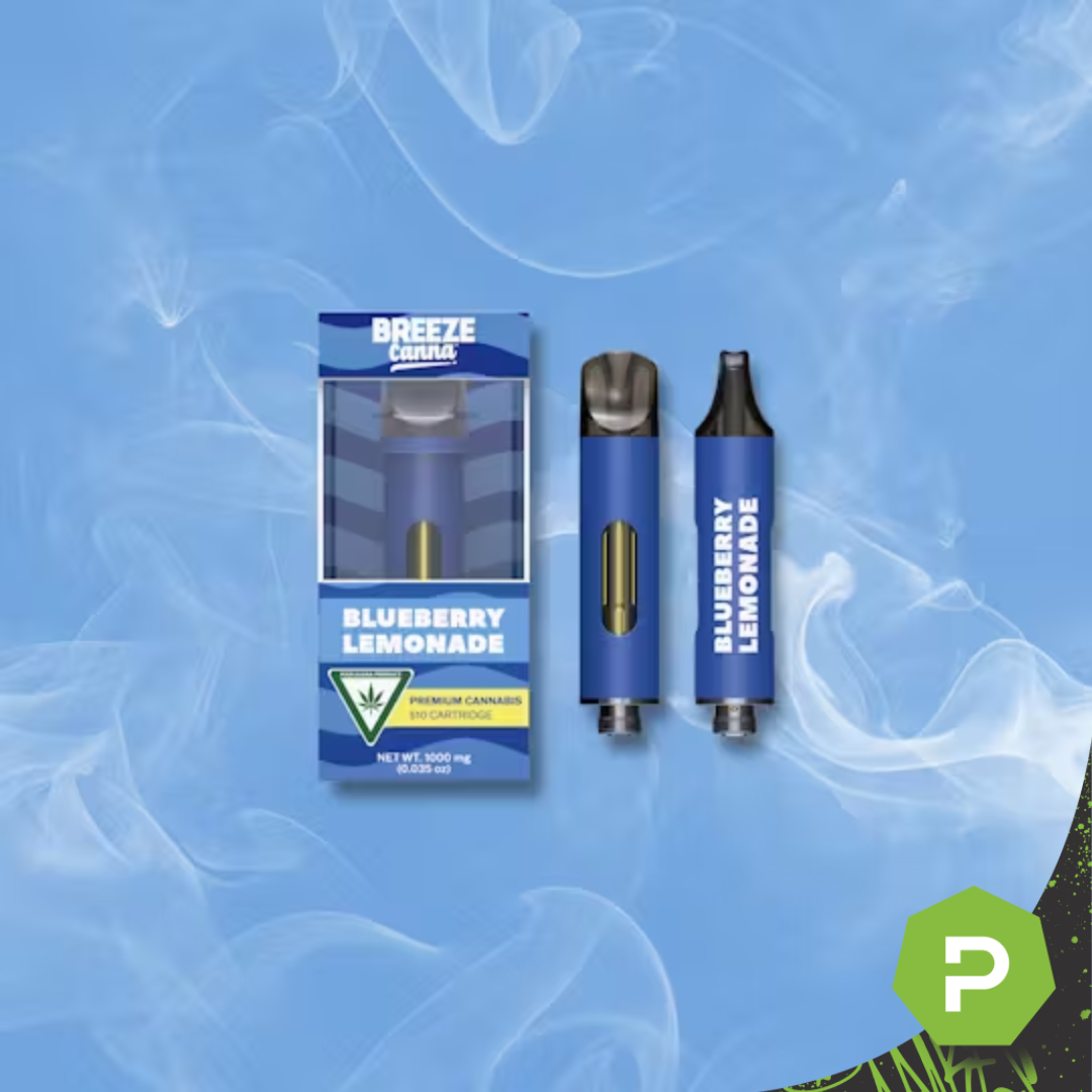 Photograph of product: Breeze Canna 510 Cartridge | Bursting Blueberry Lemonade