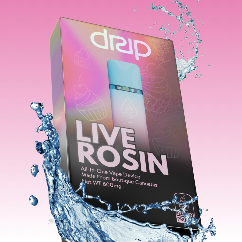 Photograph of product: (DRIP) Live Rosin AIO Vape - Dessert 0.6g (Scotti's Cake)