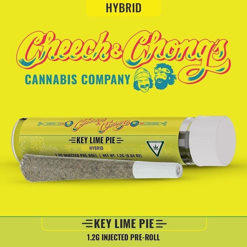 Photograph of product: Cheech & Chong Injected Infused Pre-Roll 1.2G Key Lime Pie