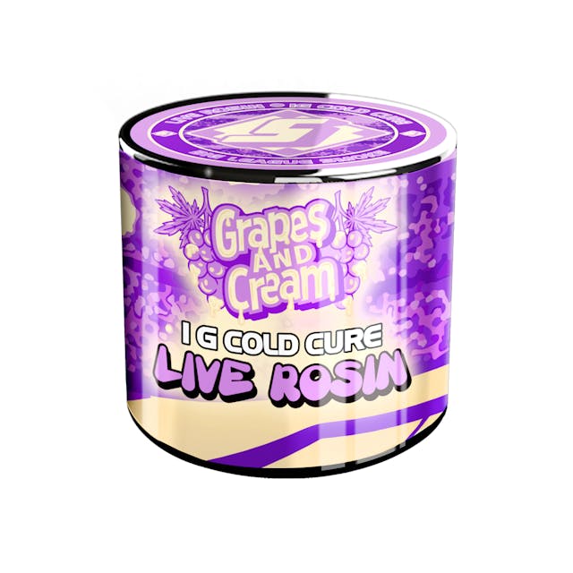 Photograph of product: Grapes & Cream (H) Live Rosin 1G - Grapes & Cream (H)