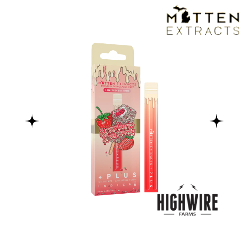 Photograph of product: Mitten Extracts Disposable Strawberry Shortcakez 1g