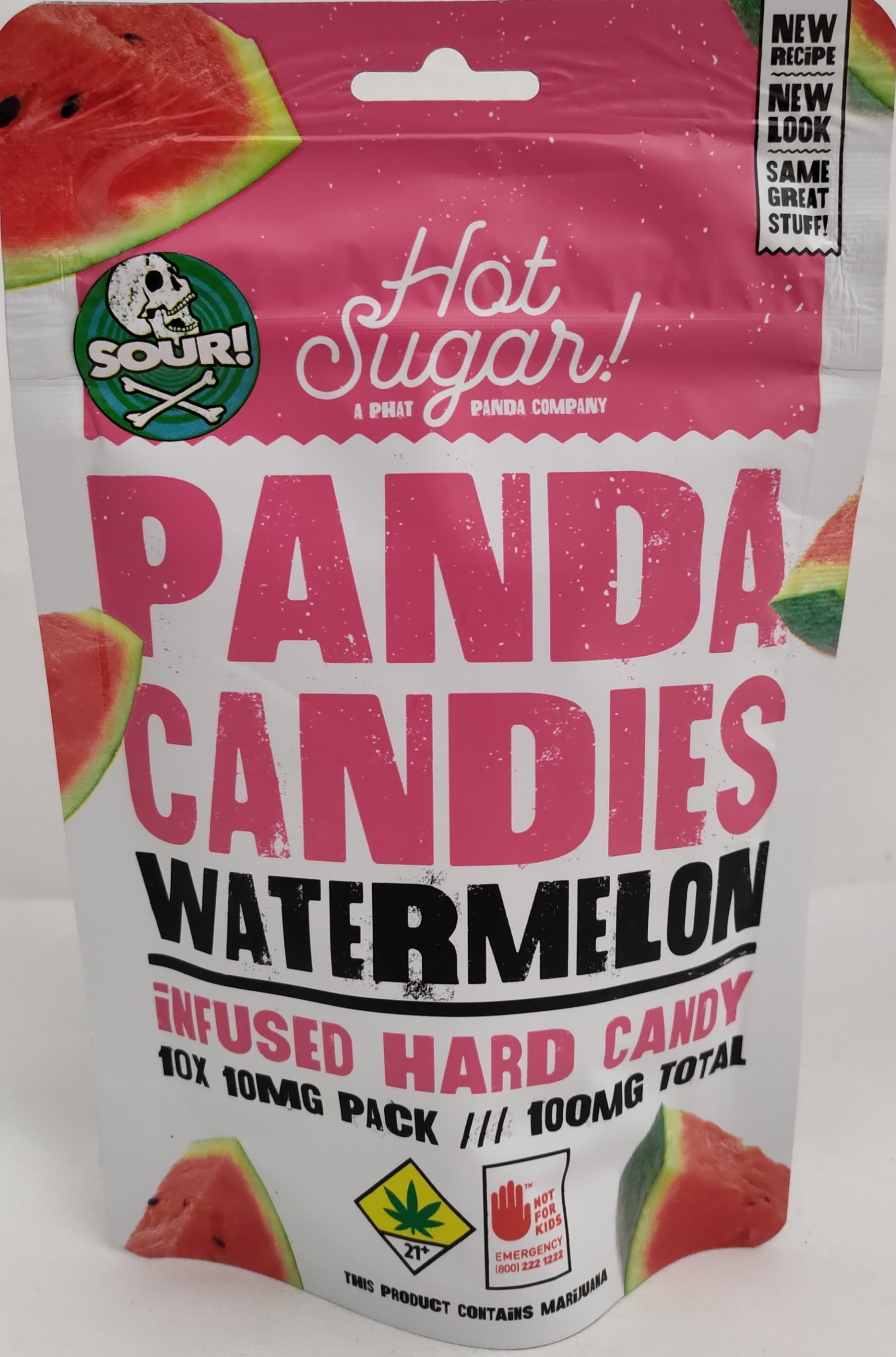 Photograph of product: Sour Watermelon Panda Candies | 10 Pack *General Use Compliant*