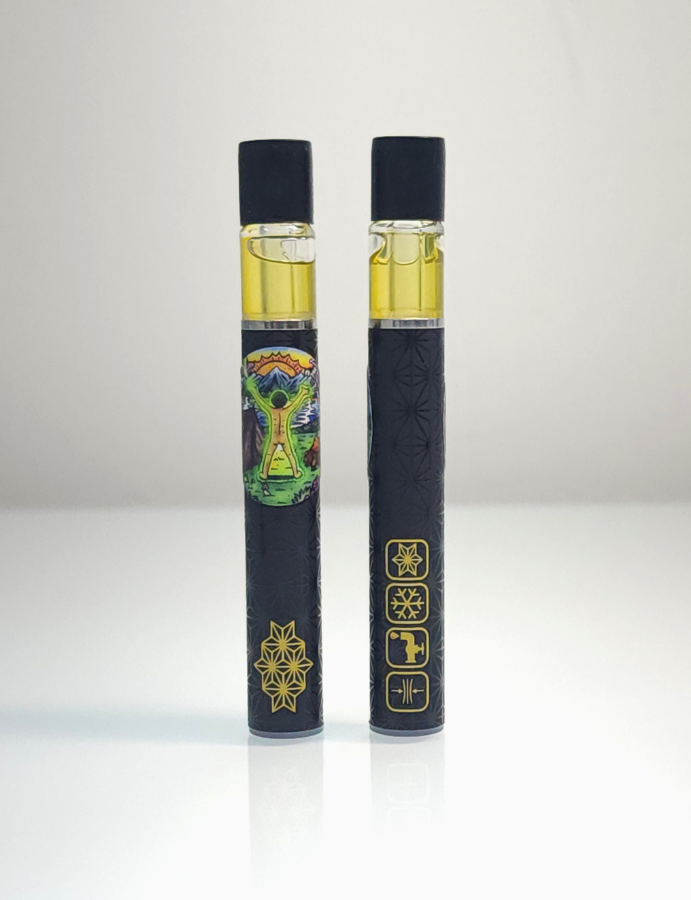 Photograph of product: Campout Hybrid Live Rosin Disposable Vape by Polychrome Press