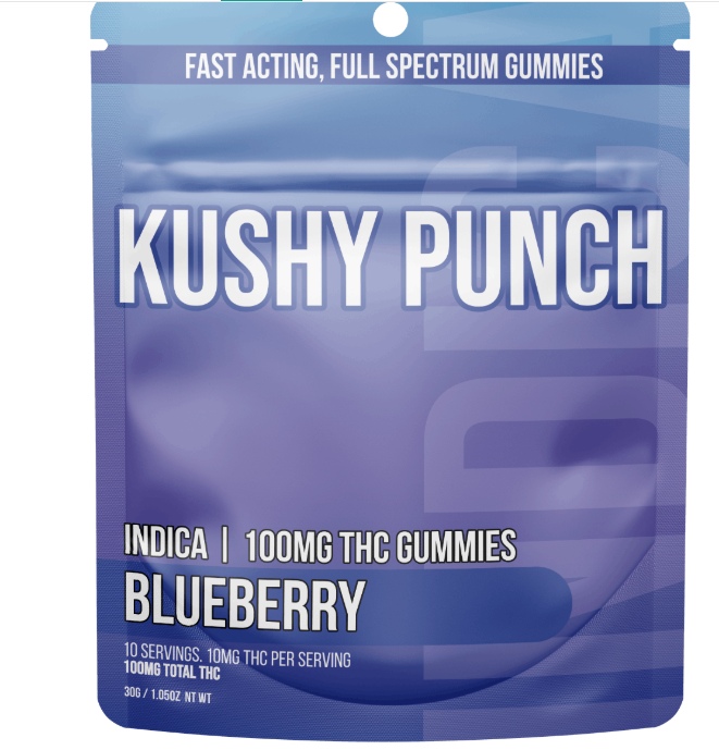 Photograph of product: Individual Oui'd Blueberry Gummy 100mg   100 Mg