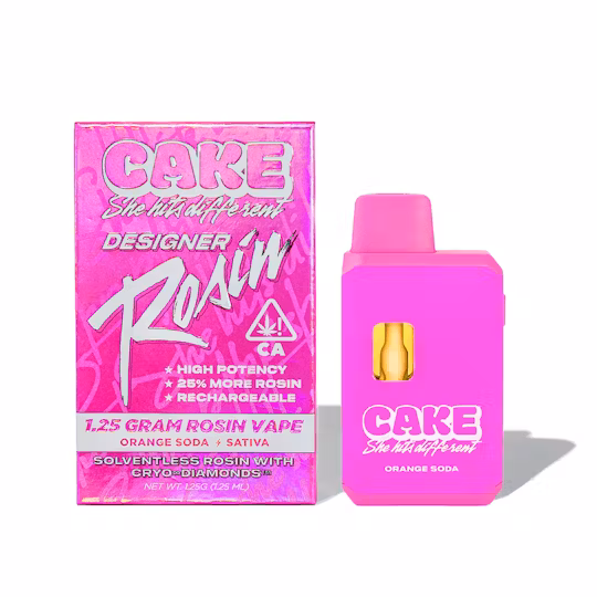 Photograph of product: Cake | Orange Soda - 1.25 Grams - Oui'd - Rosin