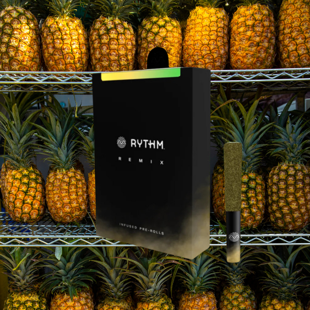 Photograph of product: INFUSED PREROLL | PINEAPPLE EXPRESS | 5-PACK | 2.5G