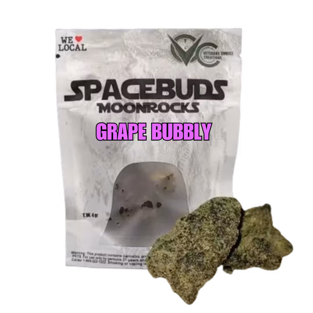 Photograph of Product: Spacebuds | Grape Bubbly Moon Rocks 4g | Hybrid