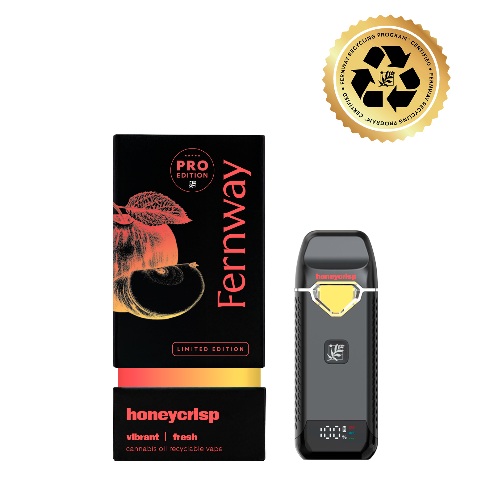 Photograph of product: Honeycrisp Traveler Pro | 2g | Distillate | Disposable | Fernway