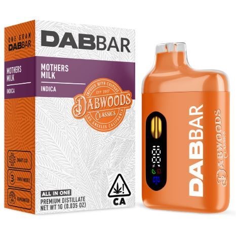 Photograph of product: DABWOODS ALL-IN-ONE VAPE - MOTHERS MILK 1G