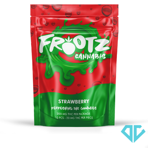 Photograph of product: FROOTZ Strawberry Gummies 200mg