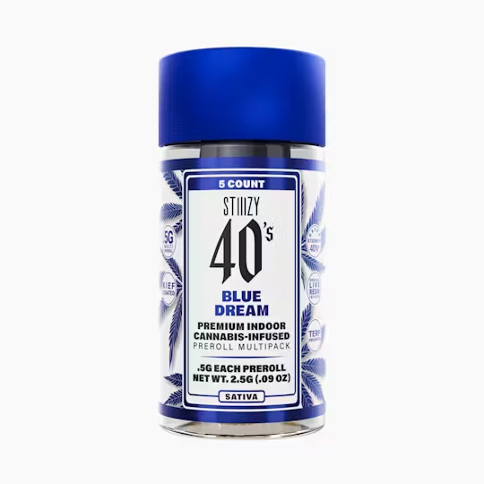 Photograph of product: Blue Dream 40's Mini Infused Preroll 5pk