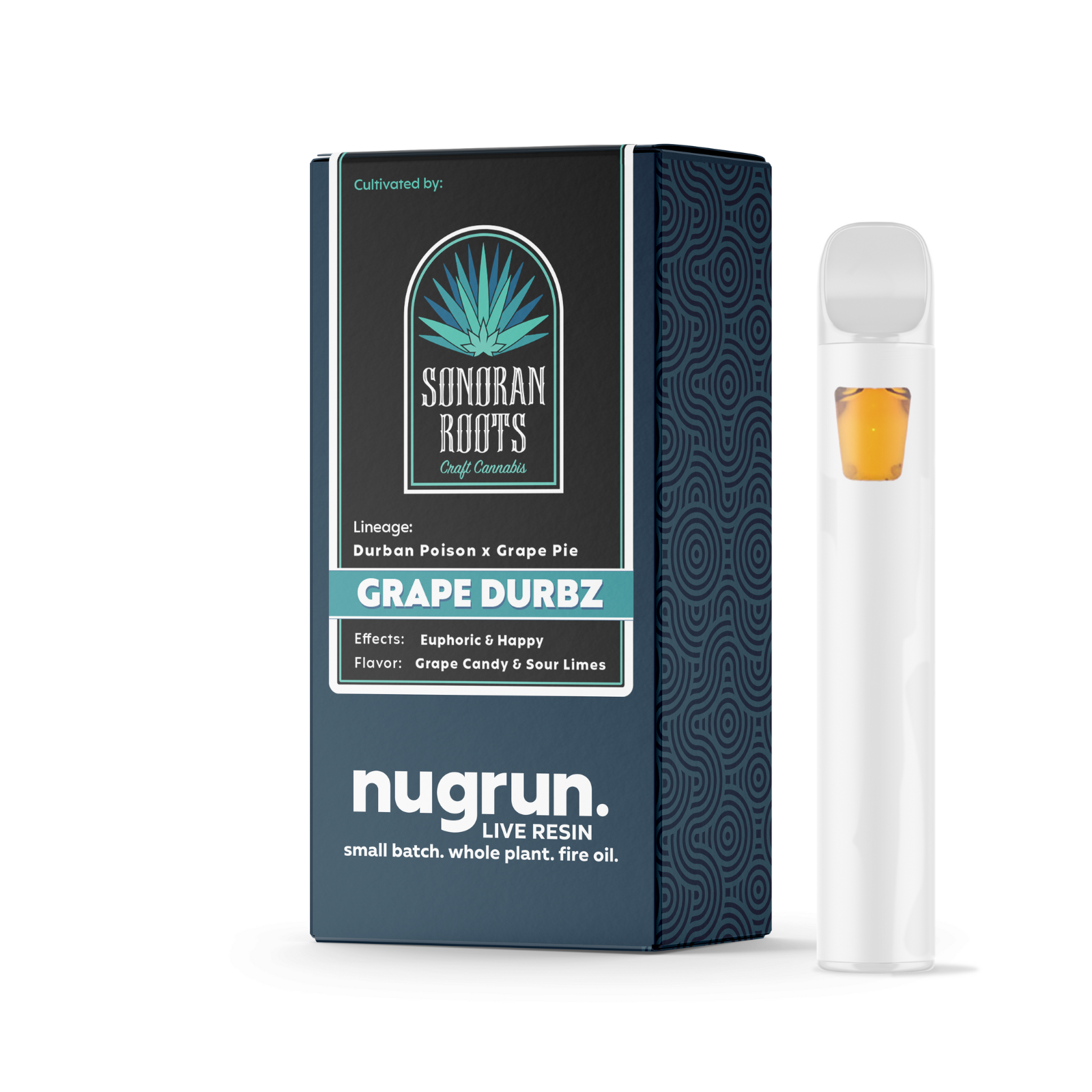 Photograph of product: nugrun. x Sonoran Roots Live Resin AIO | Grape Durbz