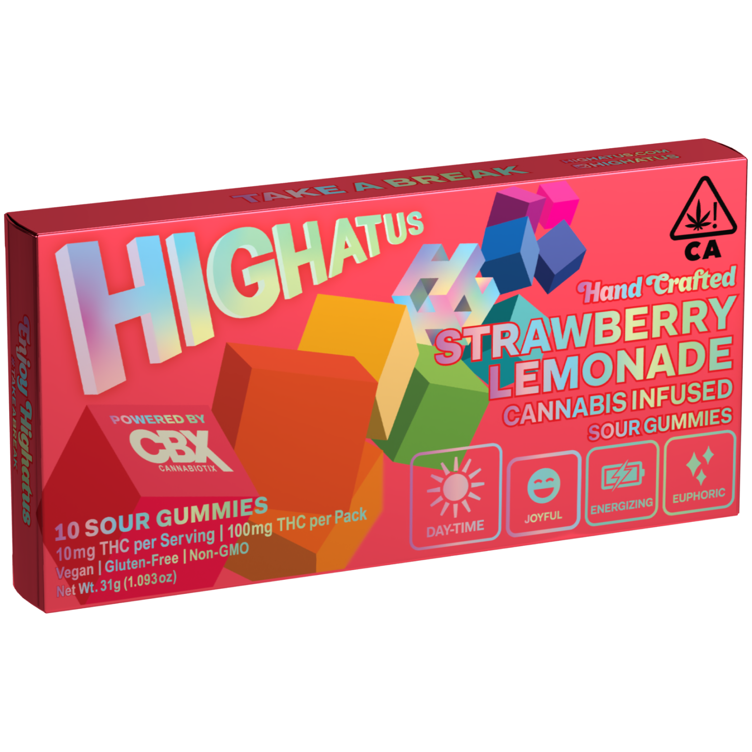 Photograph of product: Highatus - Strawberry Lemonade (Sativa) Edible 100mg
