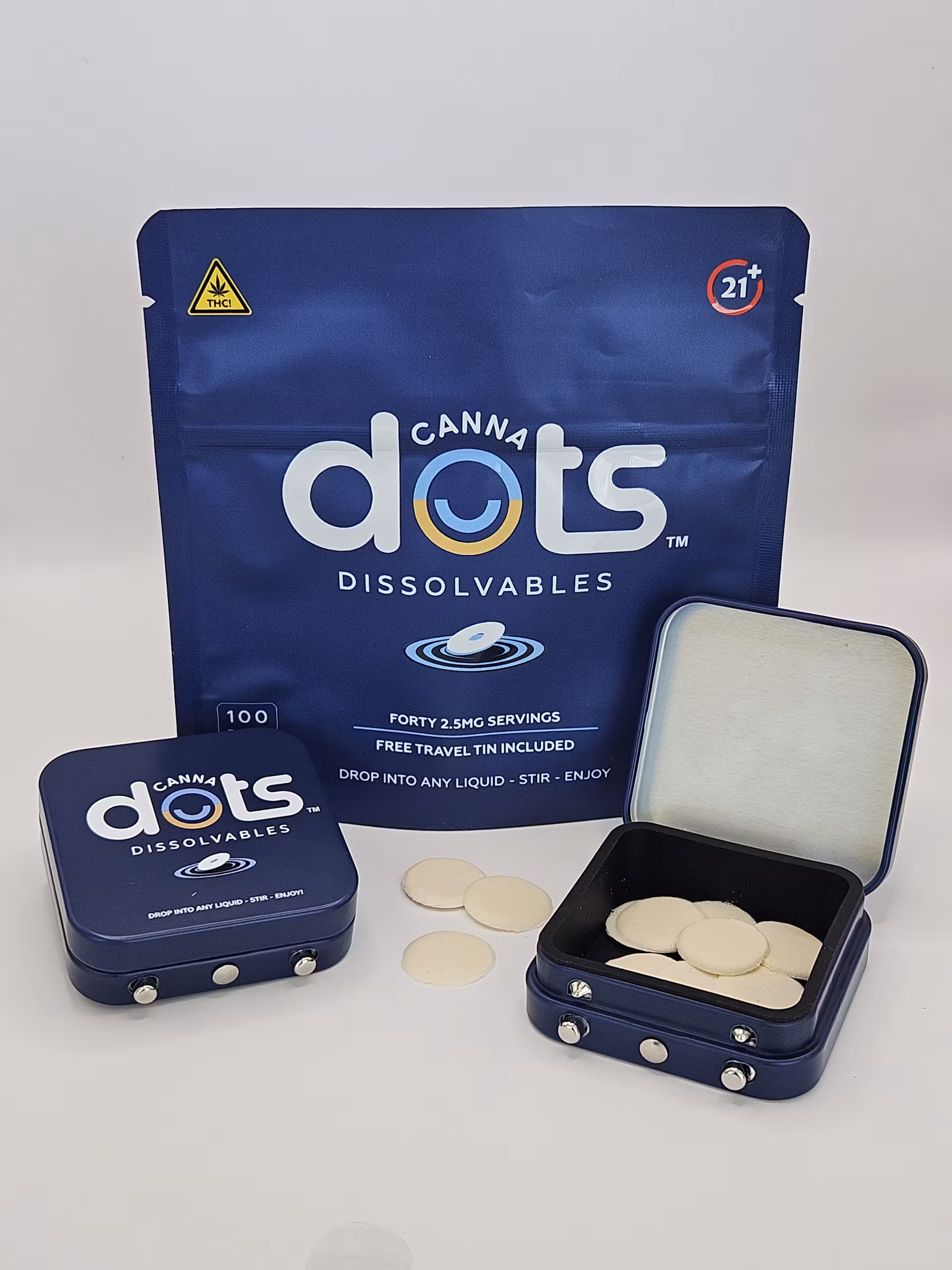 Photograph of product: Unflavored | Sublingual Dots | 40pk | 100mg