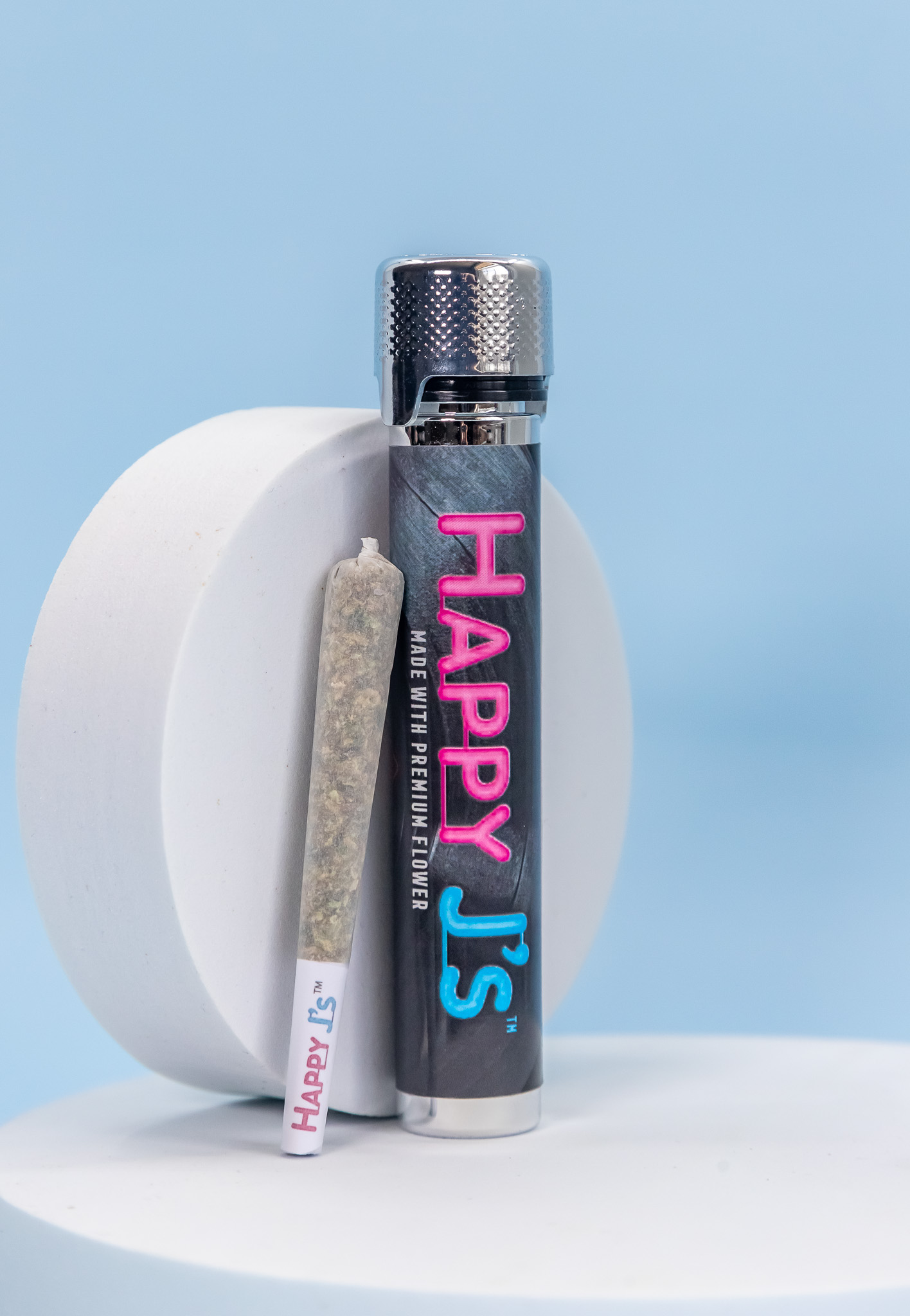Photograph of product: Happy Js Huckleberry Soda Pre-Roll (2pk)