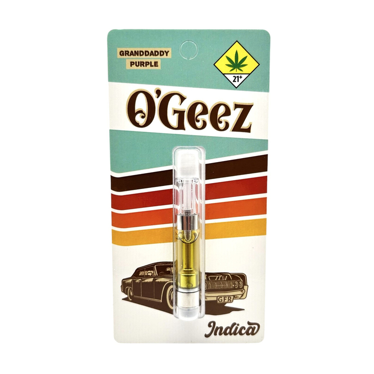 Photograph of product: O'Geez: Granddaddy Purple - Distillate Cartridge
