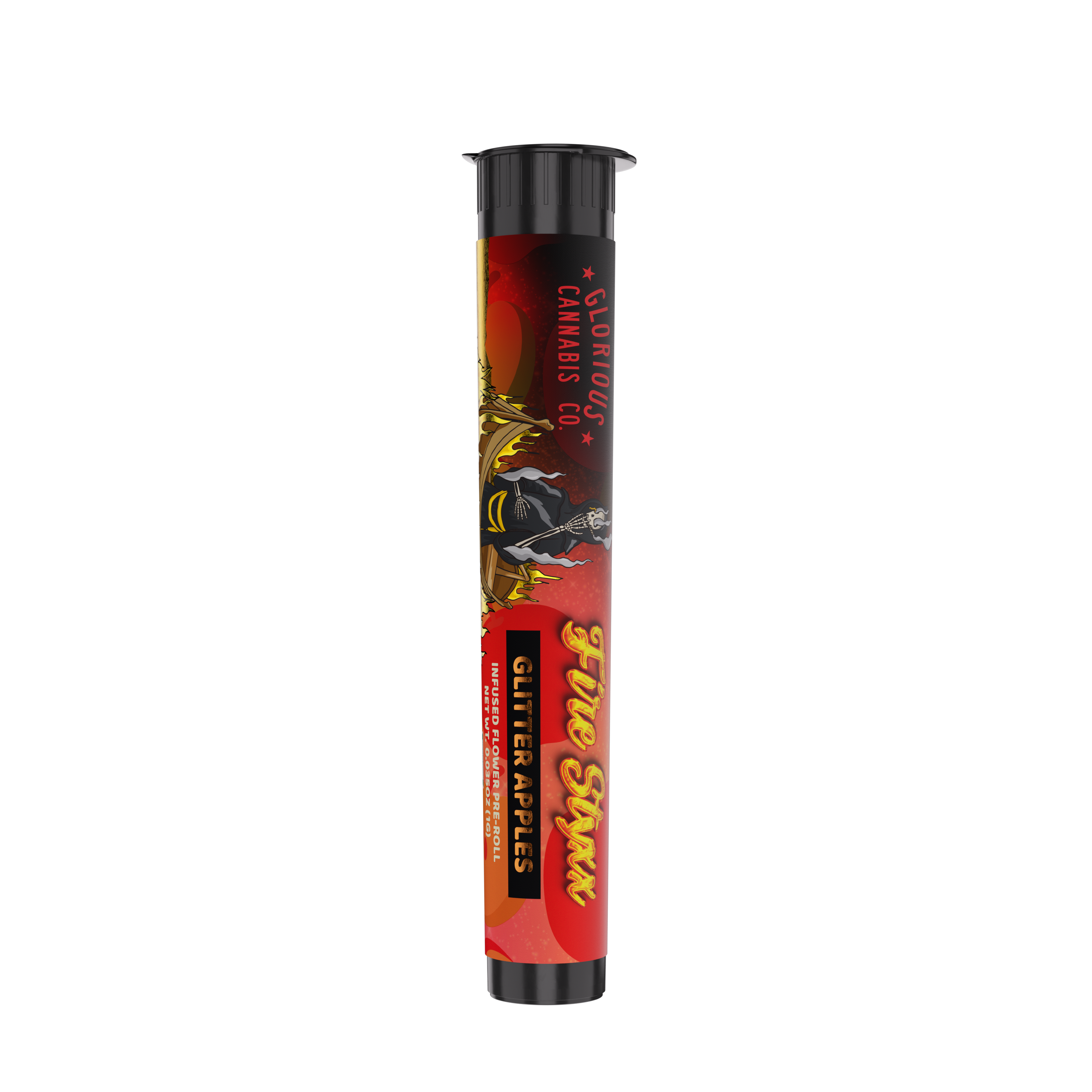 Photograph of product: Fire Styxx - Glitter Apples Infused Pre-Roll 1g