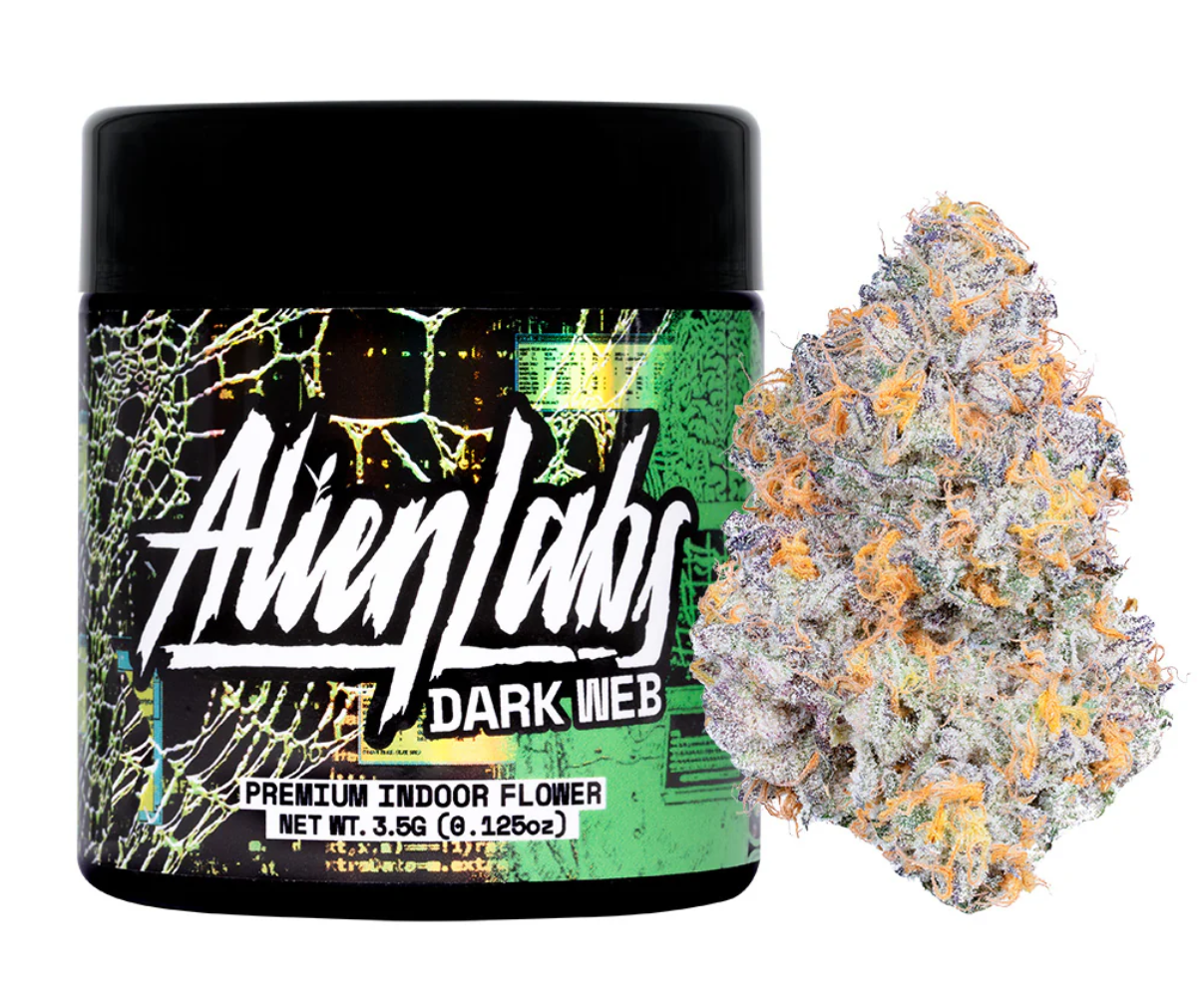 Photograph of product: Alien Labs Flower Jar | Dark Web - 3.5g