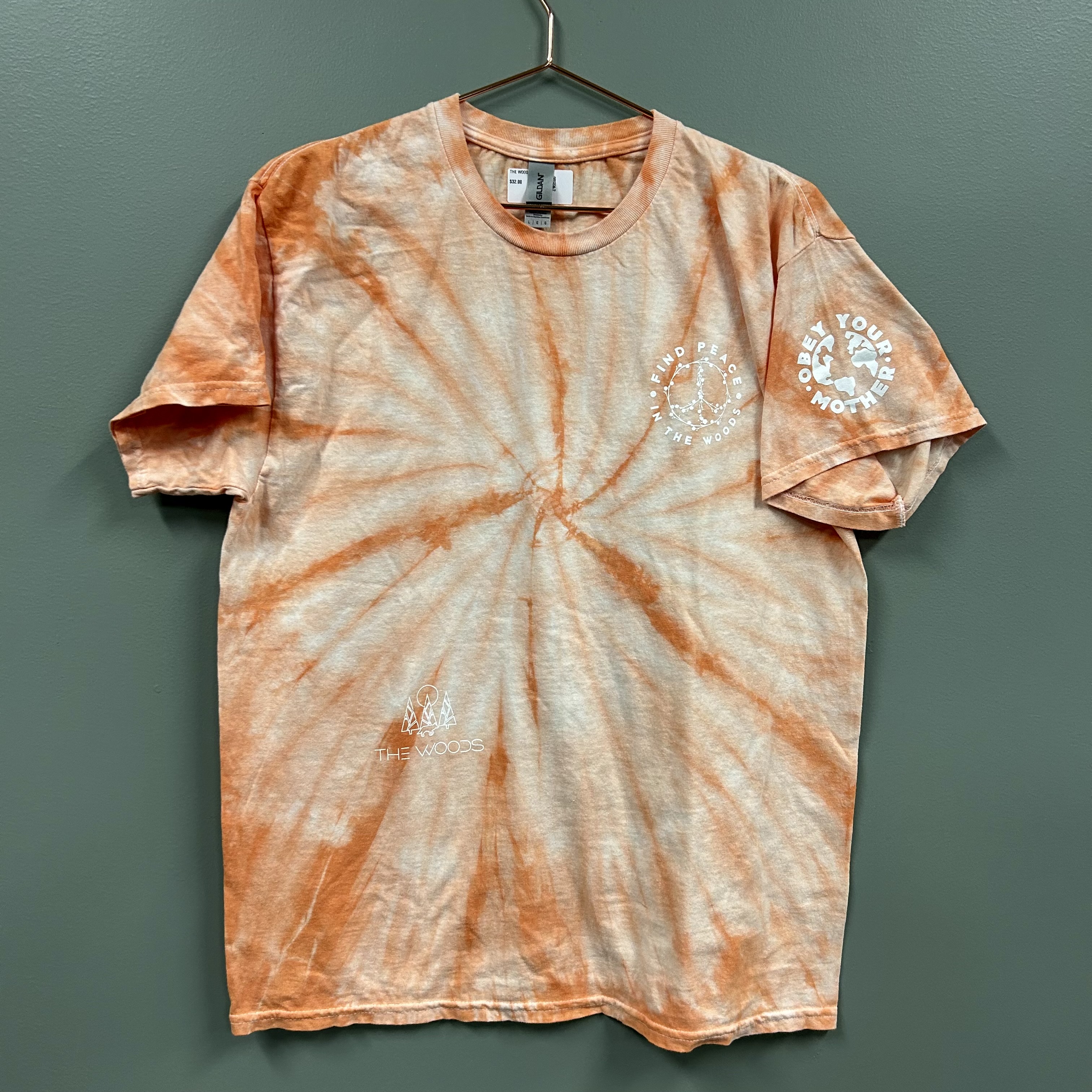 Photograph of product: Orange Tie Dye Tee (SM-XL)