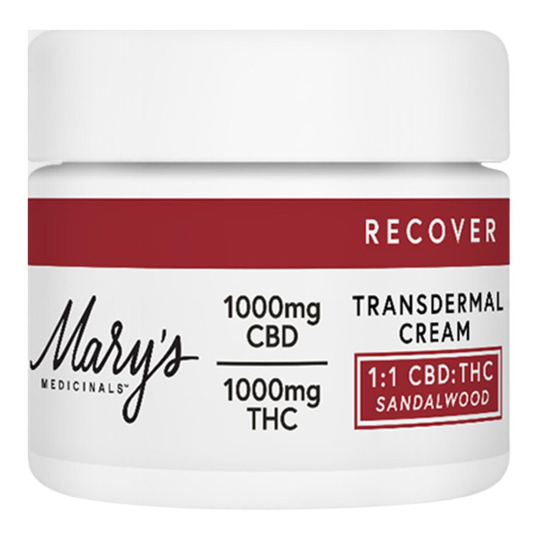 Photograph of product: Mary's Medicinals | Sandalwood Transdermal Cream | Topical TH-oui/ CBD