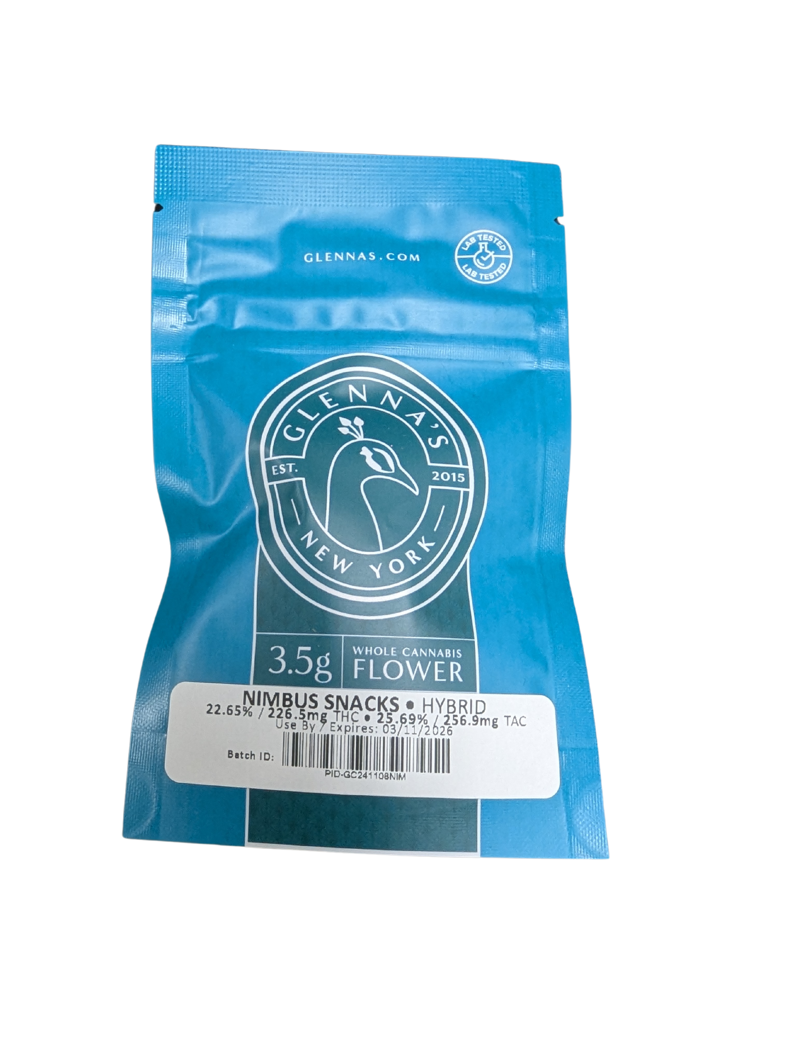 Photograph of Product: Glenna & Co | Nimbus Snacks | Flower | 3.5g